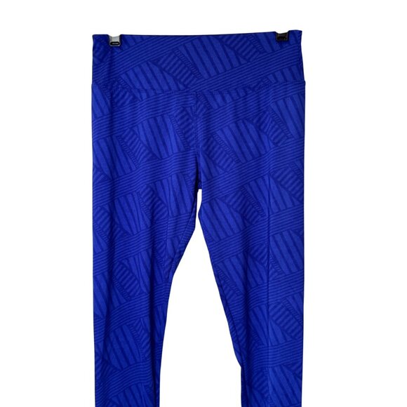 Lululemon geometric pattern leggings blue women's size 4 - Picture 2 of 5